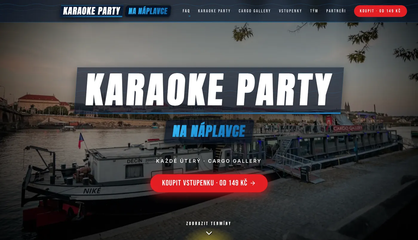 Karaoke Party na Náplavce event platform